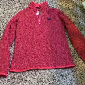 Pink Patagonia half zip